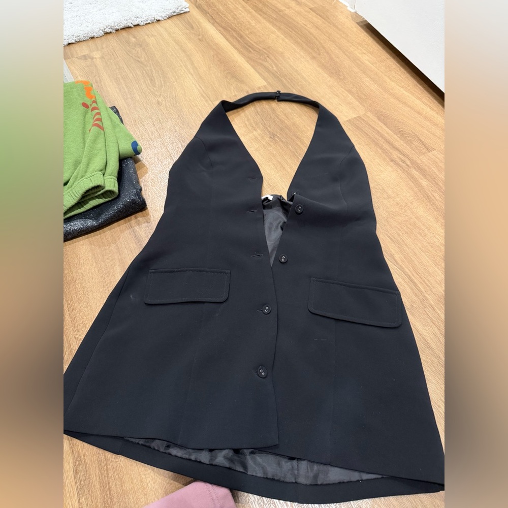 Peppermayo Midnight Black Vest Dress